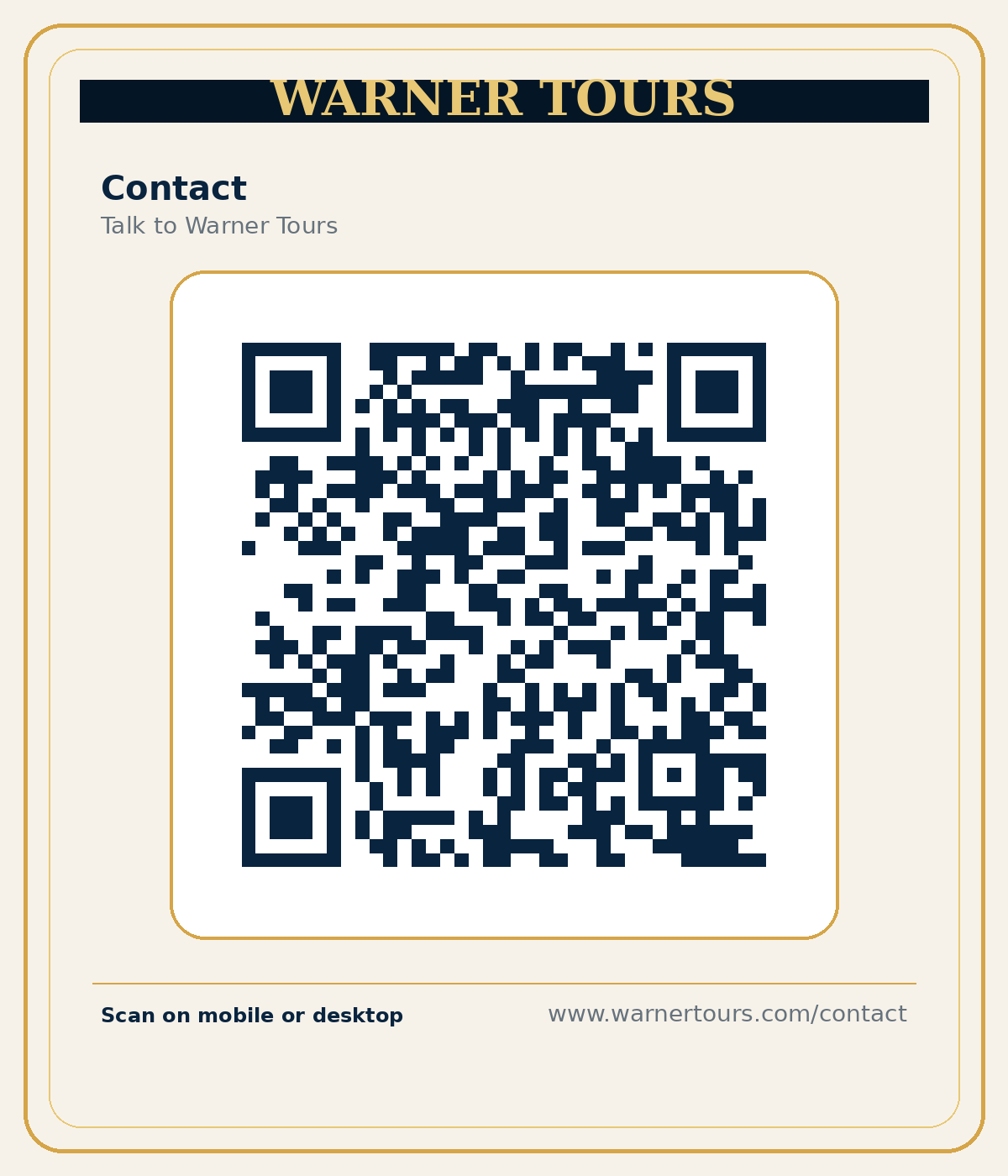 Contact Page QR code