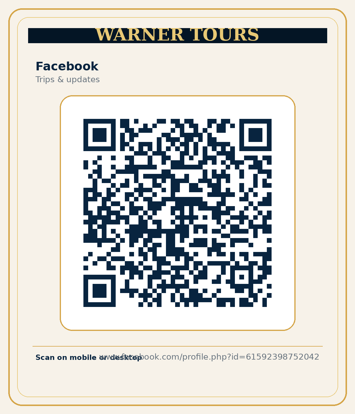 Facebook QR code