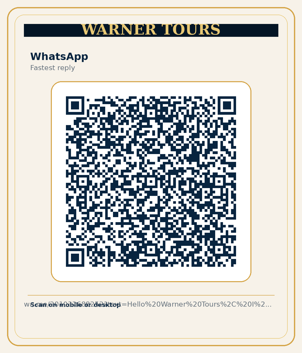 WhatsApp QR code