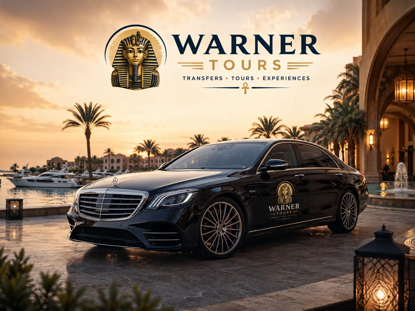 VIP Mercedes — Warner Tours private transfer vehicle